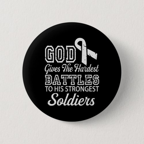 Jesus Prayer Lung Cancer Warrior Gift Lung Cancer  Button