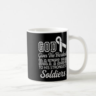 Jesus Prayer Lung Cancer Warrior Gift Lung Cancer Coffee Mug