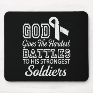 Jesus Prayer Lung Cancer Warrior Gift Lung Cancer Mouse Pad