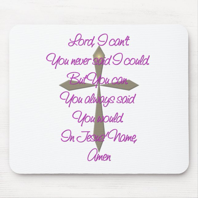 Jesus Prayer Mouse Pad (Front)
