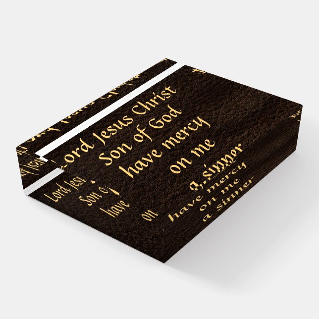 Jesus prayer paperweight (Angled)