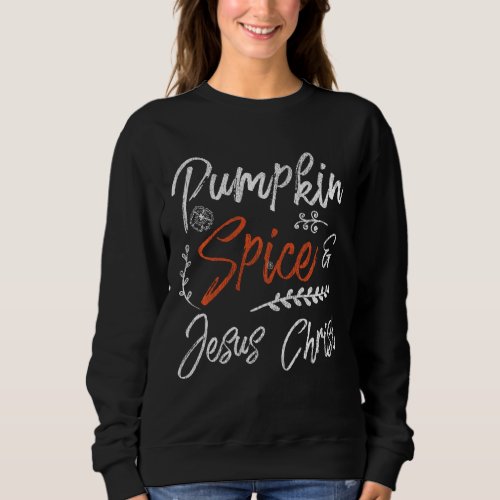 Jesus Prayer Pumpkin Spice Christian Thanksgiving Sweatshirt
