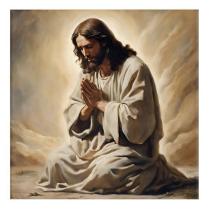 Jesus Praying Acrylic Wall Art