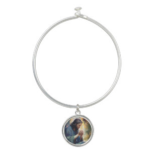 Jesus Praying Bangle Bracelet