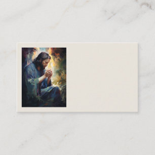 Jesus Praying Business Cards