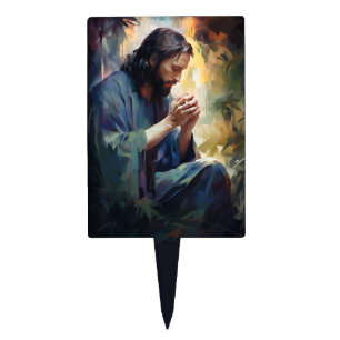 Jesus Praying Cake Topper