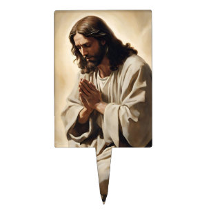Jesus Praying Cake Topper