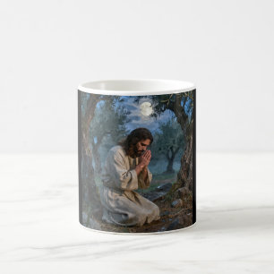 Jesus praying coffee mug