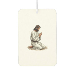 Jesus Praying Hands Vintage Engraving Faith Tee (4 Air Freshener