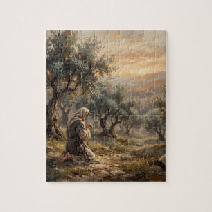 Jesus Praying in Gethsemane Garden Jigsaw Puzzle