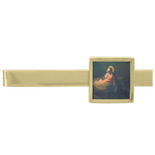 Jesus Praying in the Garden of Gethsemane Gold Finish Tie Bar