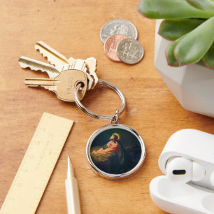 Jesus Praying in the Garden of Gethsemane Keychain