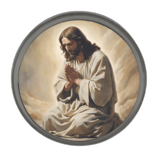 Jesus Praying Lapel Pin