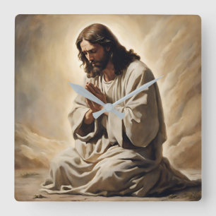 Jesus Praying Wall Clock
