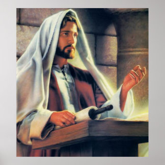 Jesus Preaching Poster