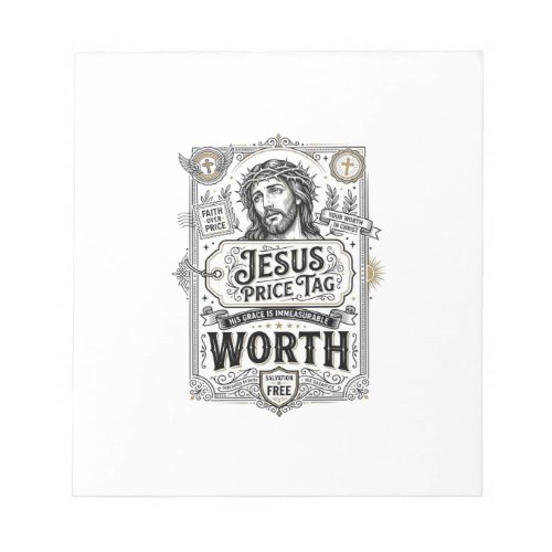 Jesus Price Tag Worth Jesus Price Tag Worth Christ Notepad