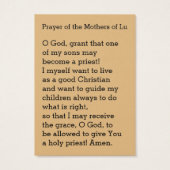 Jesus Priest Host Angels Prayer (Back)