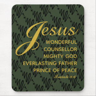 JESUS PRINCE OF PEACE Christmas Mouse Pad