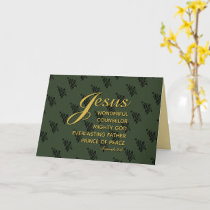 JESUS PRINCE OF PEACE Isaiah 9:6 Christmas Card