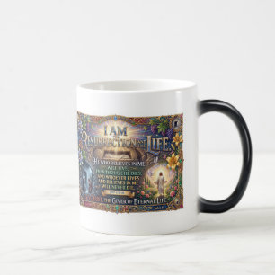 Jesus Proclaims Resurrection And Life In Bethany Color Morph Mug