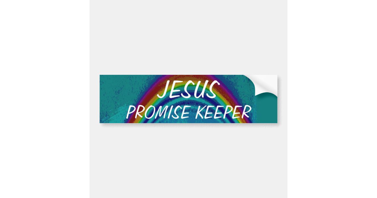 Jesus Promise Keeper Bumper Sticker | Zazzle