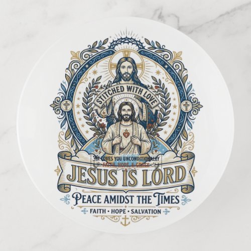 Jesus Prophecy Eschatology Vintage Shirt Christian Trinket Tray