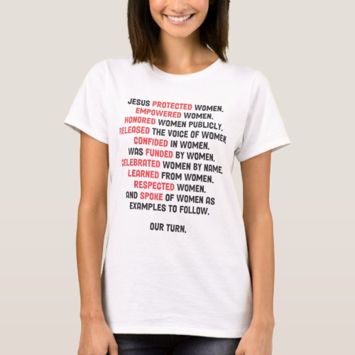 Jesus Protected Women Empowered Women Jesus Lover  T_Shirt