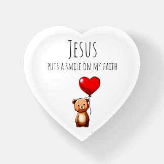 Jesus Puts A Smile On My Faith Acrylic Paperweight