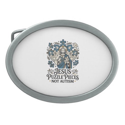 Jesus Puzzle Pieces Not Autism Jesus Puzzle Pieces Belt Buckle