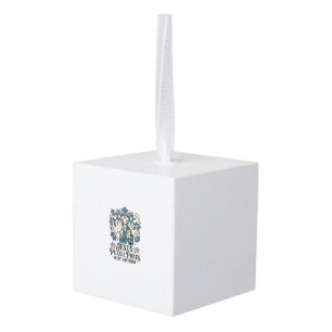 Jesus Puzzle Pieces Not Autism Jesus Puzzle Pieces Cube Ornament