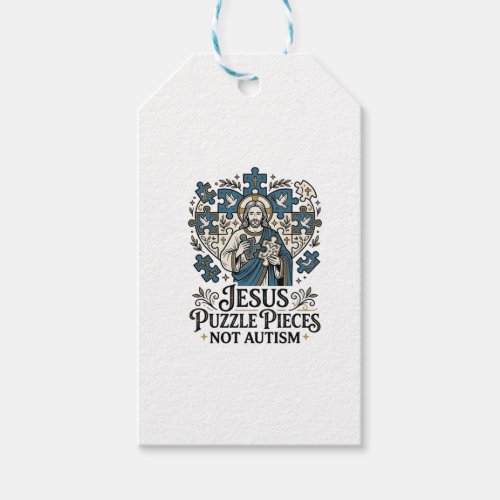 Jesus Puzzle Pieces Not Autism Jesus Puzzle Pieces Gift Tags
