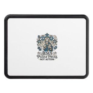 Jesus Puzzle Pieces Not Autism Jesus Puzzle Pieces Hitch Cover