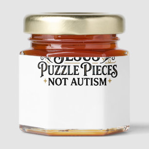 Jesus Puzzle Pieces Not Autism Jesus Puzzle Pieces Honey Jar Favors