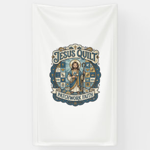 Jesus Quilt Patchwork Faith Jesus Quilt Patchwork Banner