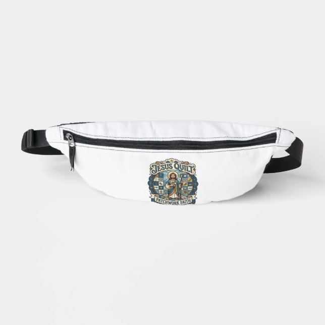 Jesus Quilt Patchwork Faith Jesus Quilt Patchwork  Fanny Pack (Front)