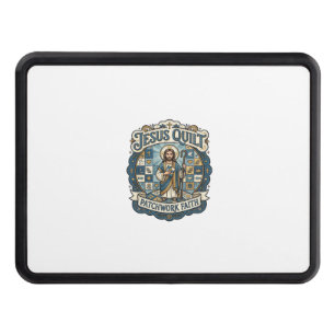 Jesus Quilt Patchwork Faith Jesus Quilt Patchwork  Hitch Cover
