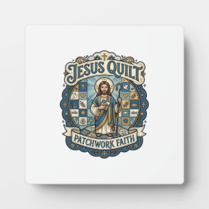 Jesus Quilt Patchwork Faith Jesus Quilt Patchwork Plaque