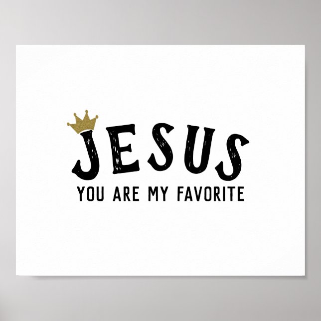 Jesus Quote Modern Christian Poster (Front)