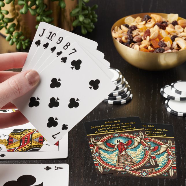 Jesus’ Radiant Call to Heaven Poker Cards (In Situ)