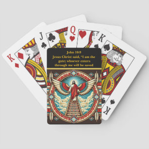 Jesus’ Radiant Call to Heaven Poker Cards