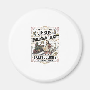 Jesus Railroad Ticket Journey Jesus Railroad Ticke Magnet