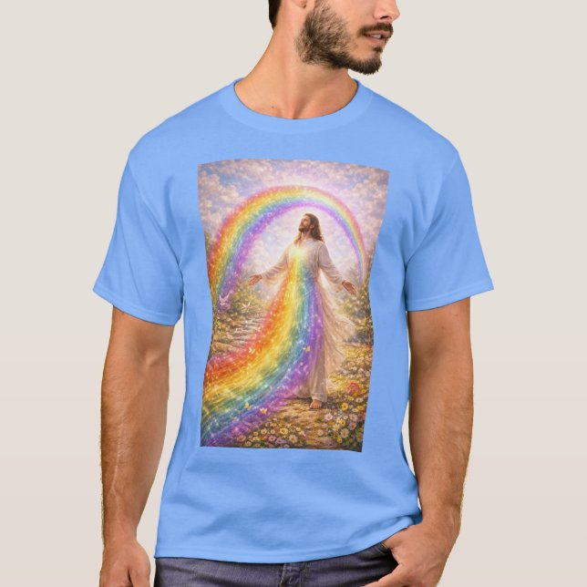 Jesus rainbow T-Shirt (Front)
