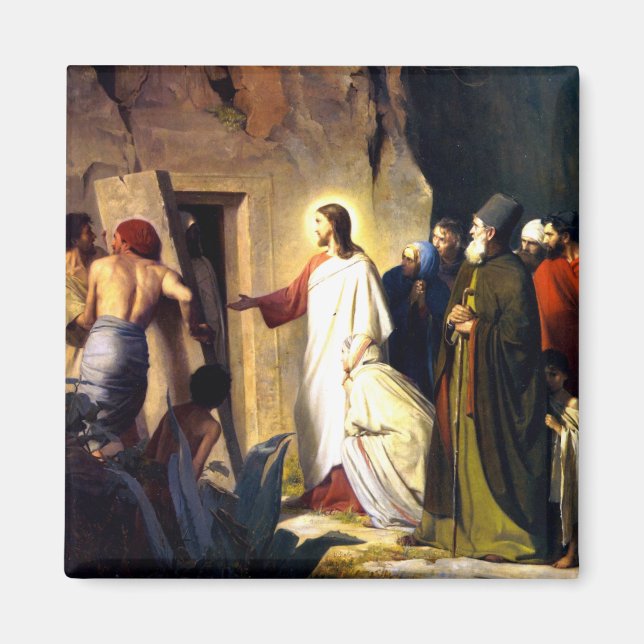 Jesus Raising Lazarus from the Dead Magnet (Front)