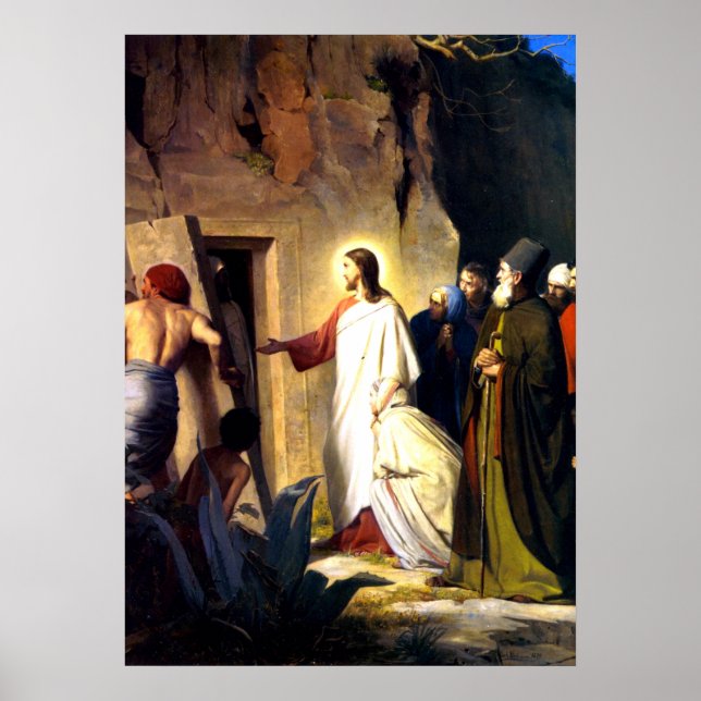 Jesus Raising Lazarus from the Dead Poster (Front)