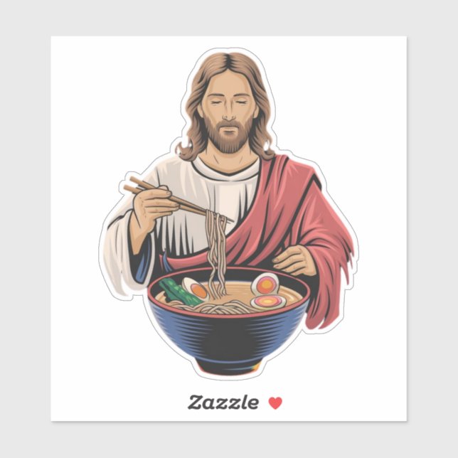 Jesus Ramen Amen Sticker (Sheet)