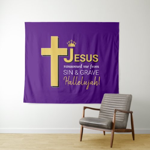 JESUS RANSOMED ME Easter Tapestry