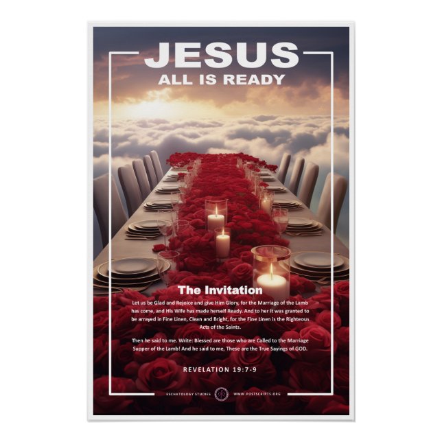 Jesus - Rapture Table Poster (Front)