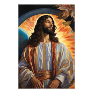 *~* Jesus Ready Heal  Earth Universe  AP50 Cosmic Photo Print