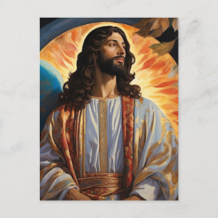 *~* Jesus Ready Heal Earth Universe AP50 Cosmic Postcard