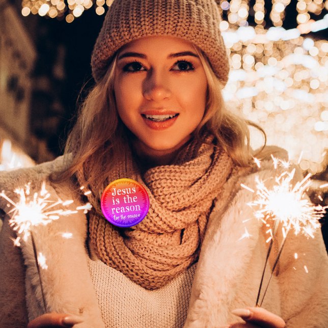 Jesus Reason for Season Gradient Christmas Pin (Creator Uploaded)